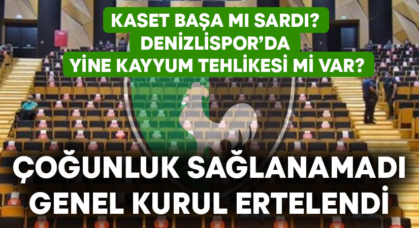 Altaş Denizlispor seçimli genel kurulu ertelendi