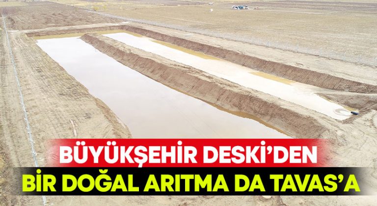 Büyükşehir DESKİ’den bir doğal arıtma da Tavas’a