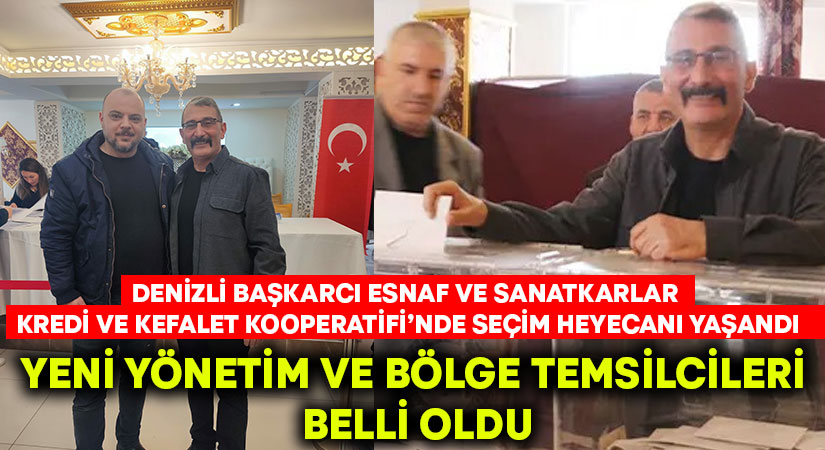 Denizli Başkarcı Esnaf ve Sanatkarlar Kredi ve Kefalet Kooperatifi’nde yeni yönetim belli oldu