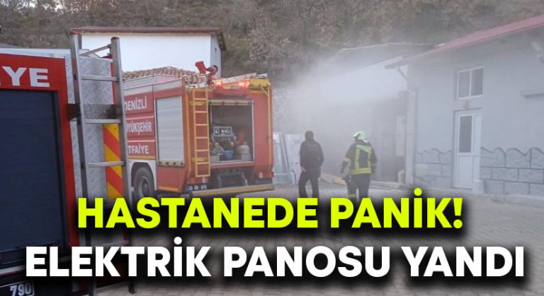 Hastanede panik! Elektrik panosu yandı