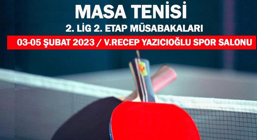 Masa Tenisi 2. Lig maçları Denizli’de