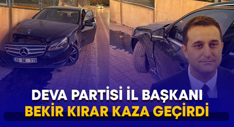 Bekir Kırar trafik kazası geçirdi