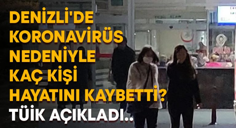 Denizli’de Koronavirüs nedeniyle kaç kişi hayatını kaybetti? TÜİK açıkladı..