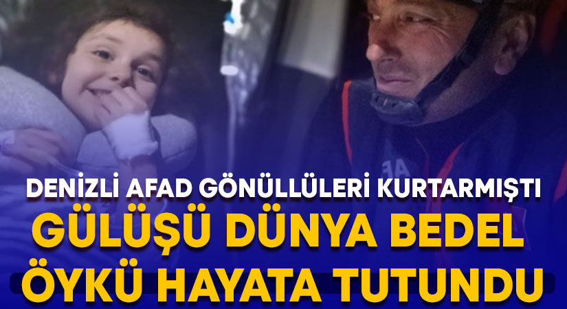 Denizlili AFAD gönüllülerinin kurtardığı Öykü Ada hayata tutundu