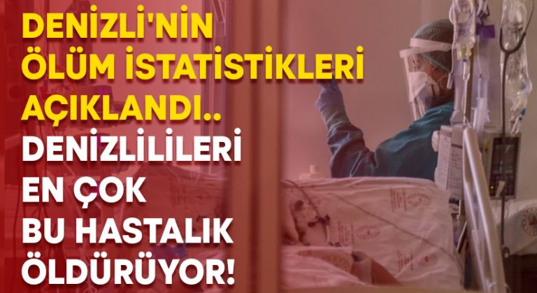 Denizli’nin ölüm istatistikleri açıklandı.. Denizlilileri en çok bu hastalık öldürüyor!