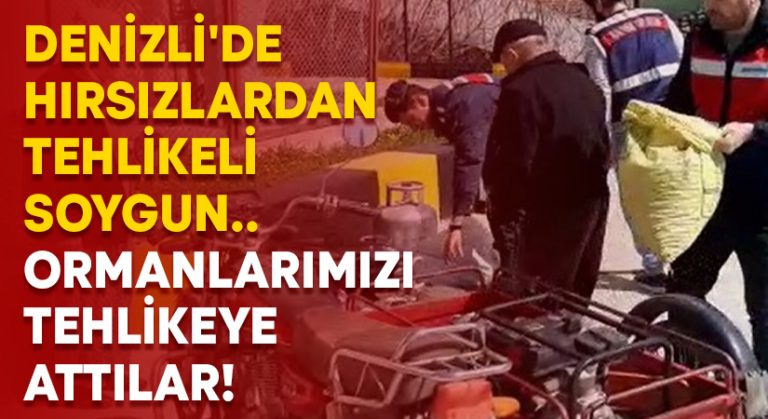 Denizli’de hırsızlardan tehlikeli soygun.. Ormanlarımızı tehlikeye attılar!