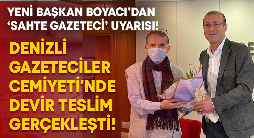 Denizli Gazeteciler Cemiyeti’nde devir teslim gerçekleşti!