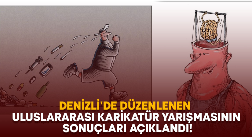 Denizli’de düzenlenen uluslararası karikatür yarışmasının sonuçları açıklandı!