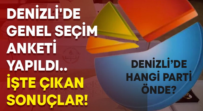 Denizli’de Genel Seçim Anketi yapıldı.. İşte çıkan sonuçlar!