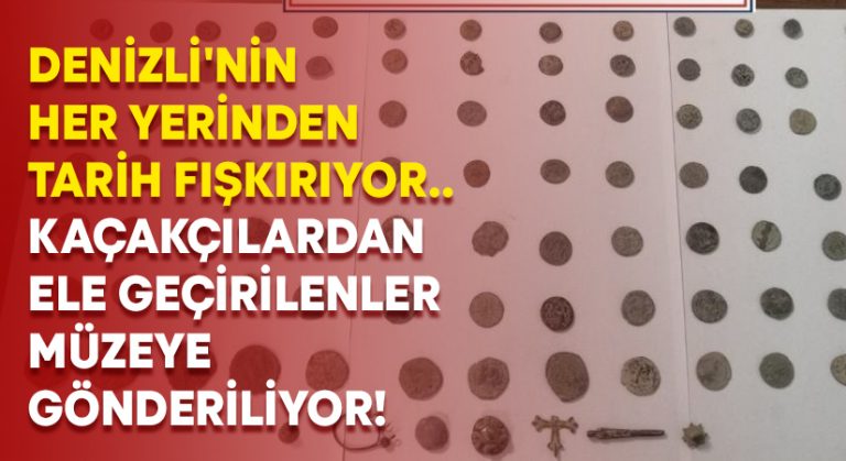 Denizli’nin her yerinden tarih fışkırıyor.. Kaçakçılardan ele geçirilenler müzeye gönderiliyor!