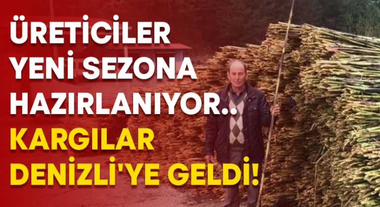 Üreticiler yeni sezona hazırlanıyor.. Kargılar Denizli’ye geldi!