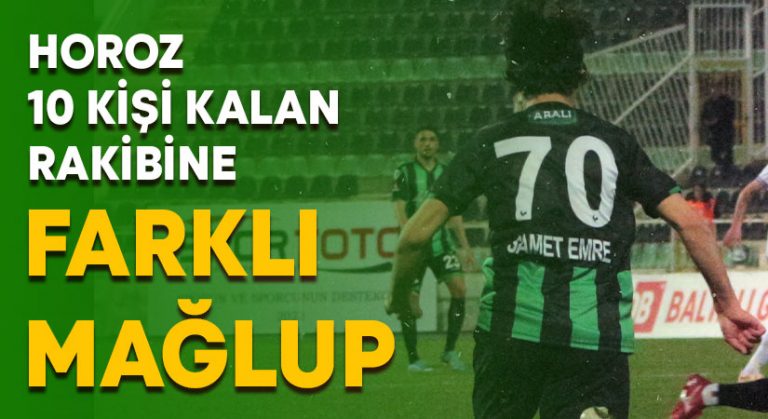 Altaş Denizlispor 10 kişi kalan rakibine farklı yenildi