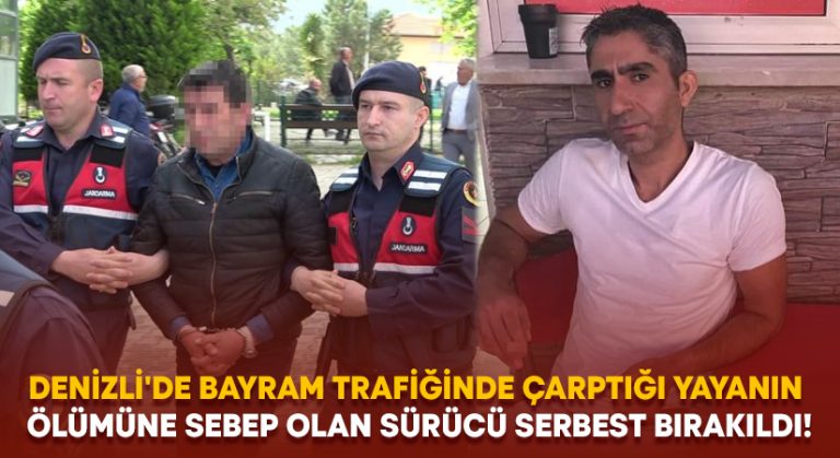 Denizli’de bayram trafiğinde çarptığı yayanın ölümüne sebep olan sürücü serbest bırakıldı!