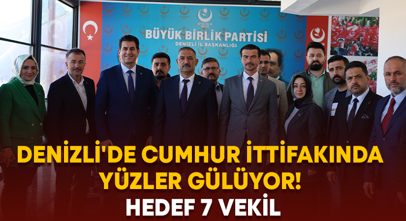 Denizli’de Cumhur ittifakında yüzler gülüyor! Hedef 7 vekil