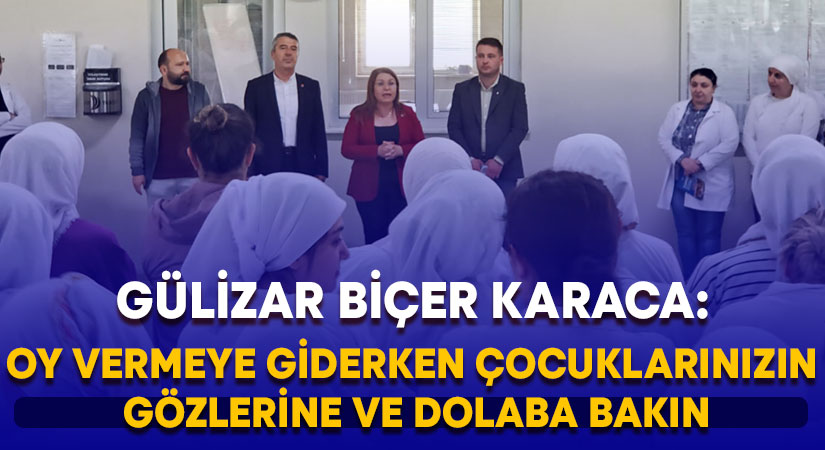 Karaca: “Oy vermeye giderken önce çocuklarınızın gözünün içine, sonra buzdolabının içine bakın”