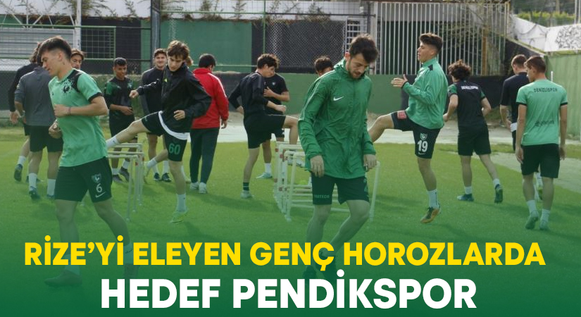 Rize’yi eleyen genç horozlarda hedef Pendik