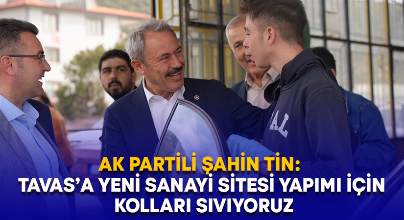 AK Partili Şahin Tin: Tavas’a yeni sanayi sitesi yapımı için kolları sıvıyoruz