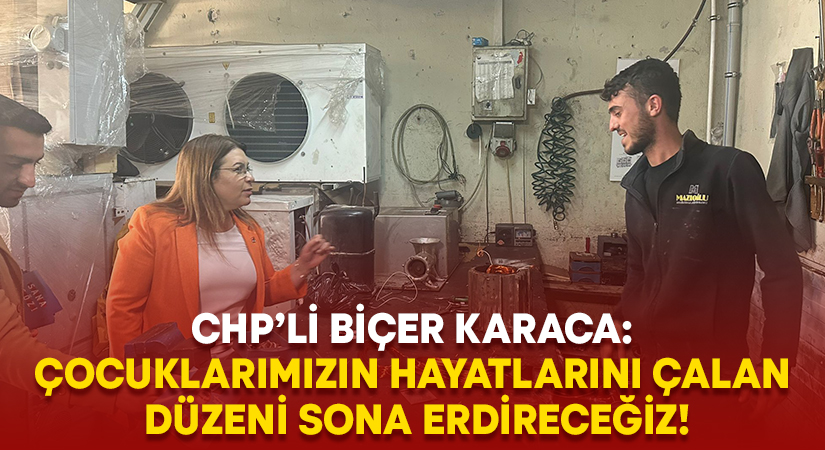 Biçer Karaca: Çocuklarımızın hayatlarını çalan düzeni sona erdireceğiz!