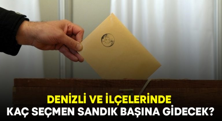 Denizli ve ilçelerinde kaç seçmen sandık başına gidecek?