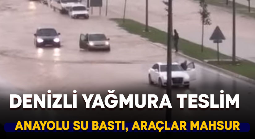 Denizli yağmura teslim