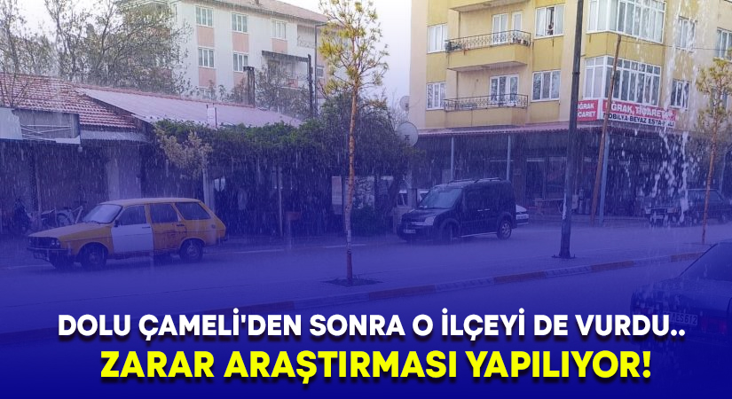 Dolu Çameli’den sonra o ilçeyi de vurdu.. Zarar araştırması yapılıyor!