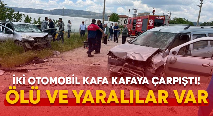 İki otomobil kafa kafaya çarpıştı! Ölü ve yaralılar var