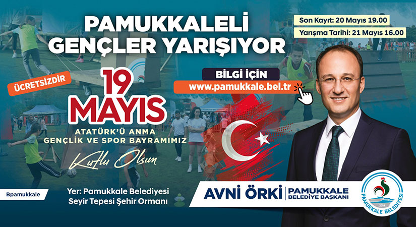 Pamukkale’de Gençler Yarışacak