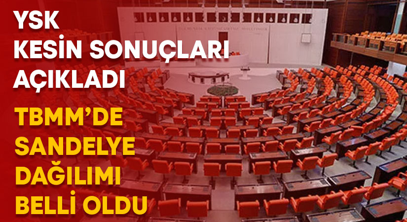 YSK kesin sonuçları açıkladı.. Partilerin TBMM’deki sandelye sayısı belli oldu