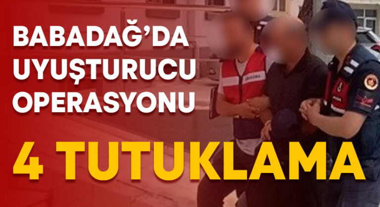 Babadağ’da uyuşturucu operasyonu