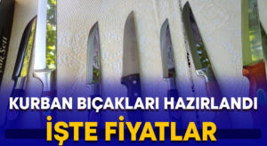 Kurban bıçakları hazırlandı.. İşte fiyatlar!