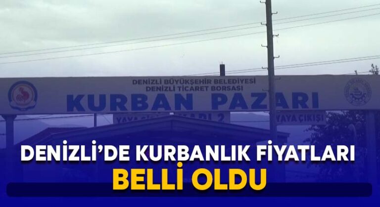 Denizli’de kurbanlık fiyatları belli oldu