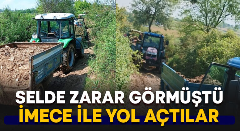 İmece ile yol açtılar