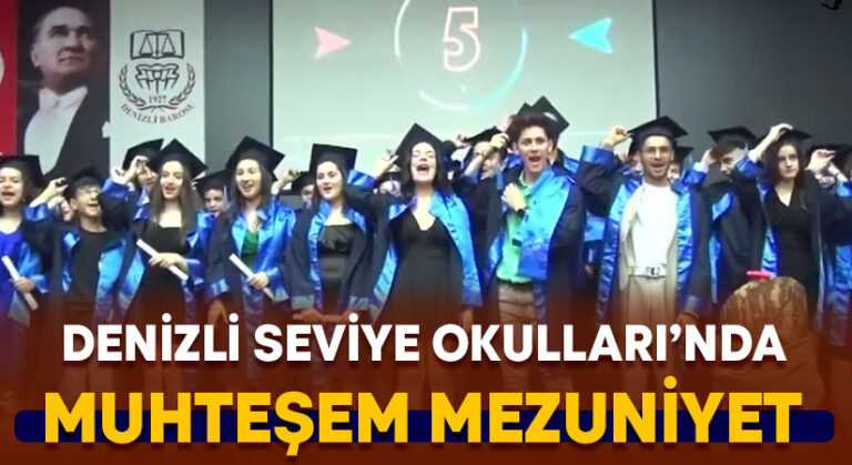 Denizli Seviye Okulları’nda muhteşem mezuniyet