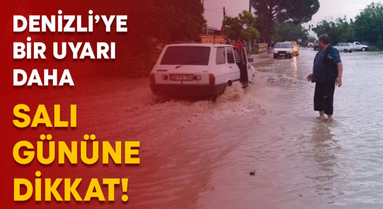 Denizli’ye Salı günü için yağış uyarısı!